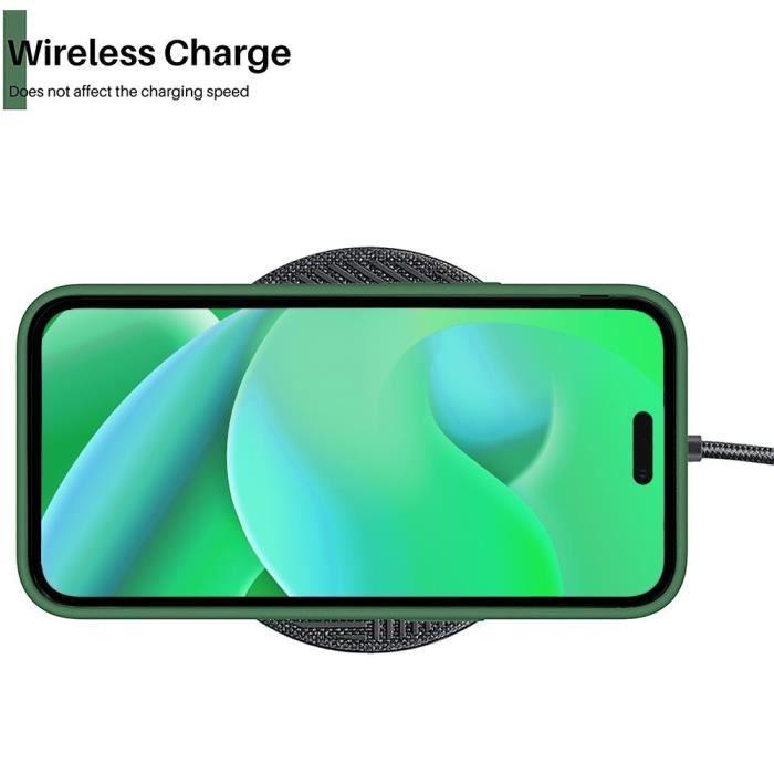 Protective Case - Silicone - for iPhone 14 Pro Max - Midnight Green - Non-slip - Flexible