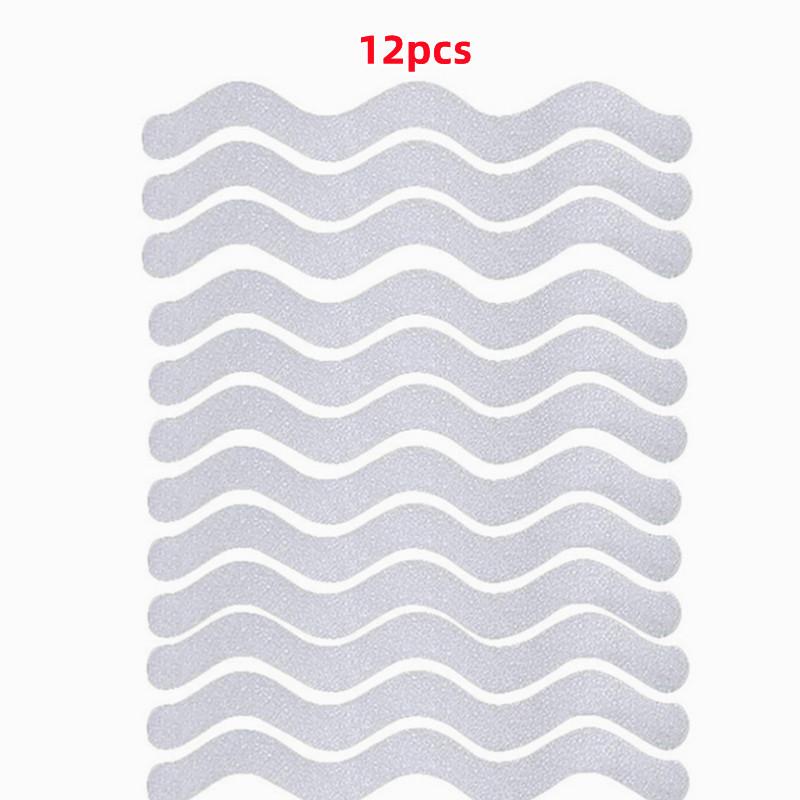 S-shaped Bathroom Anti-skid Pad PVC Wavy Tape Kitchen Floor Anti-skid Sticker Household Bathtub Staircase Self-adhesive Sticker