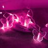 LED Butterfly Fairy Lights with Remote Control Infrared, USB IPX Free Curtain String Lights Warm Glow for, Outdoor Christmas Wedding Party Decorati