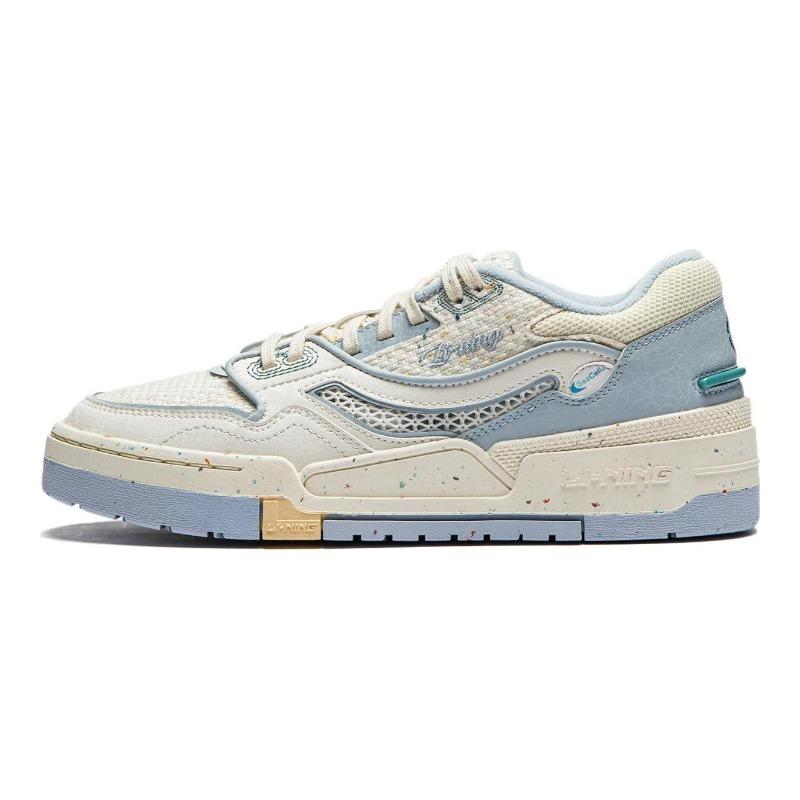 Li-Ning 001 BTC Womens Low Top Skate Shoes Cream White AGCU054-3 36