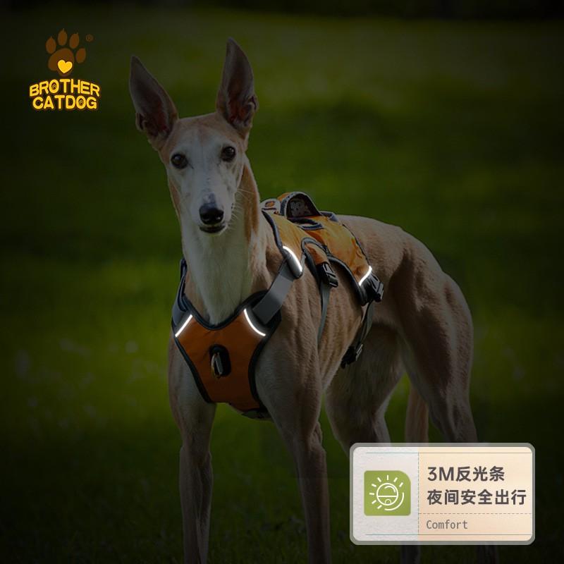 Adjustable Dog Harness Vest With Front Control Handle Medium Large Breeds Anti-Pull Escape-Proof Nylon Chest Strap