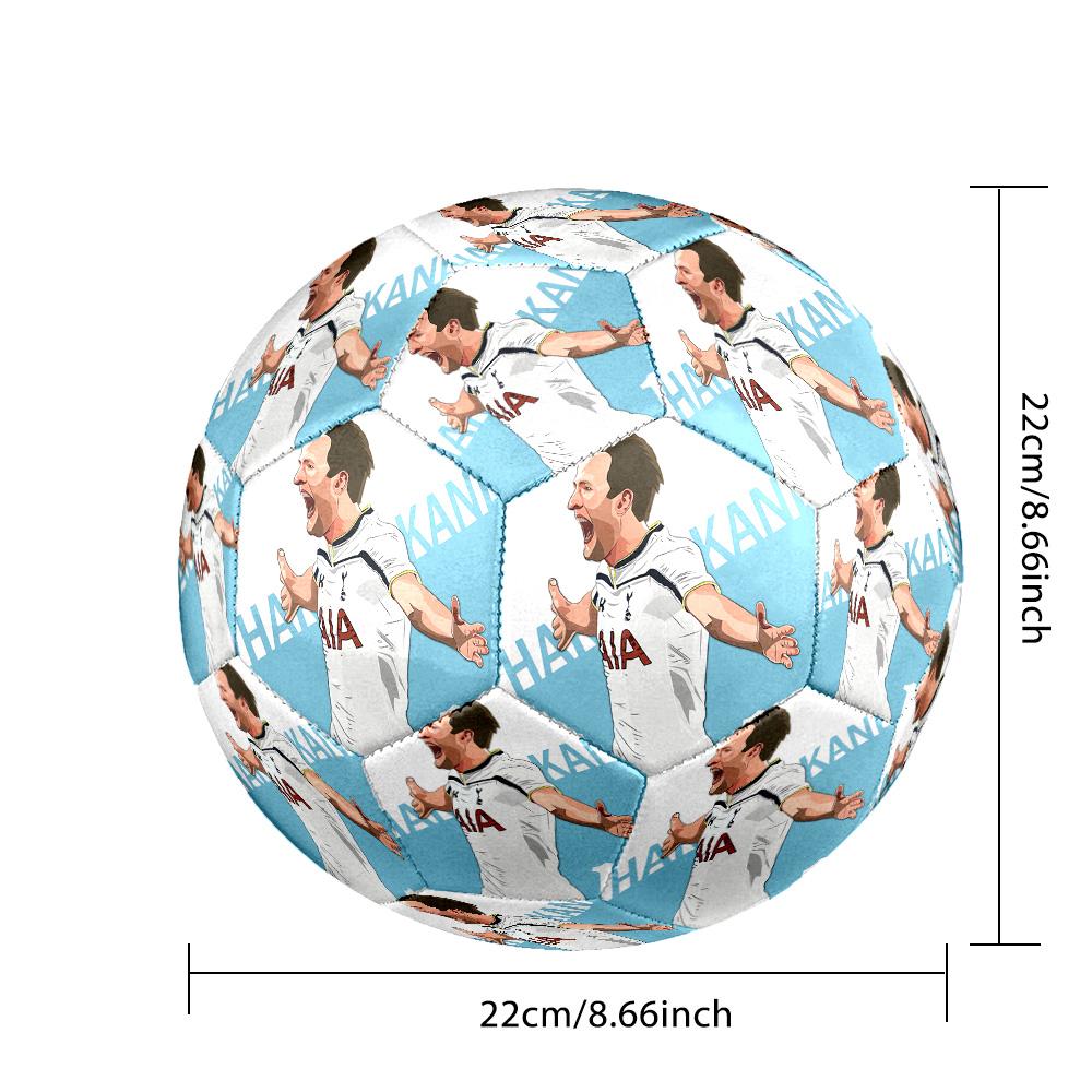 Pallone da calcio a tema Harry Kane Taglia 5 Pallone da calcio Tocco Morbido Pallone da calcio Professionale per Allenamento per Sport all'Aperto