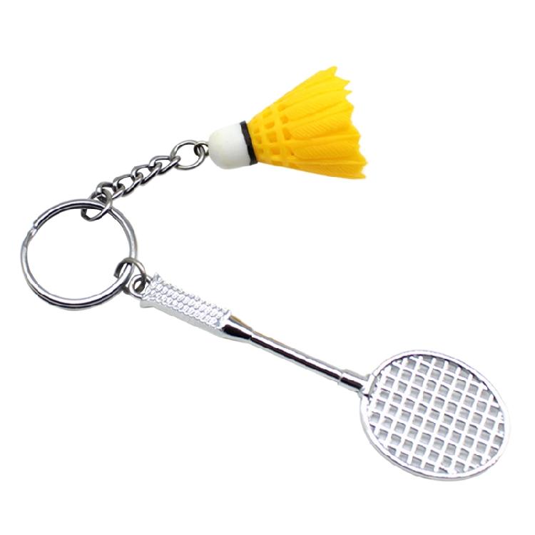Badminton Schläger Handtasche für Schlüsselanhänger Sportgeschenk Club für Schlüsselanhänger Rucksack Anhänger