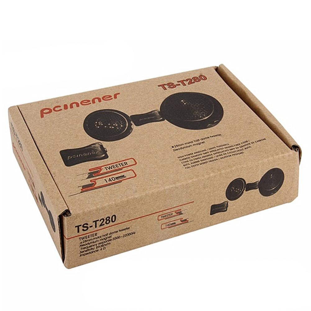 2pcs T280 Car High Fidelity Stereo Speaker Tweeter Car Modified Car Audio Dome Tweeters 12V 140W High Frequency Capacitor