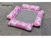Inflatable Mesh Lounge Chair: Four-Tube Floating Hammock with Striped Foldable Design for Water Recreation