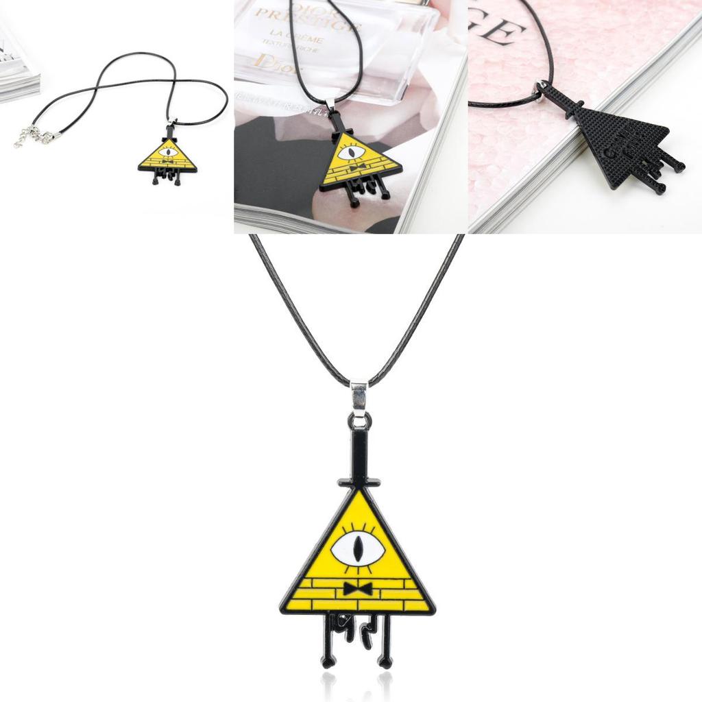 Gravity Falls Bill Pendant Chain In Alloy With Electroplated Finish For Cosplay And Daily Wear