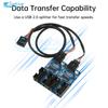 USB Hub USB Splitter USB2.0 9Pin To Dual 9Pin Hub Adapter Riser Motherboard USB 9Pin Header Connector 1 To 2/4 Extension Cable