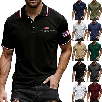 Men's Summer Print Short Sleeve Lapel Shirt Men's Casual Fashion Shirt