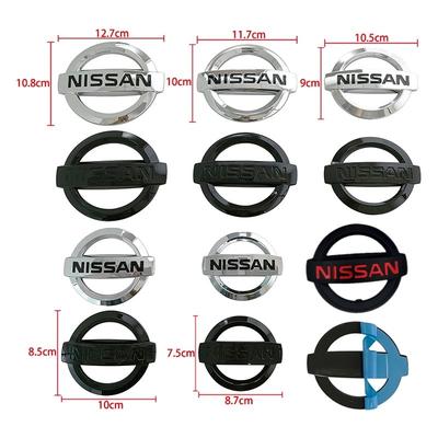 ABS 8cm 10cm 10.5cm 11.7cm 12.7cm Car Front Trunk Rear Badge Sticker for Qashaqai Sylphy X-trail Note Elgrand Leaf Juke
