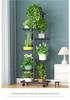 Wrought Iron Multi-layer Flower Stand Shelf for Indoor and Balcony Plant Display