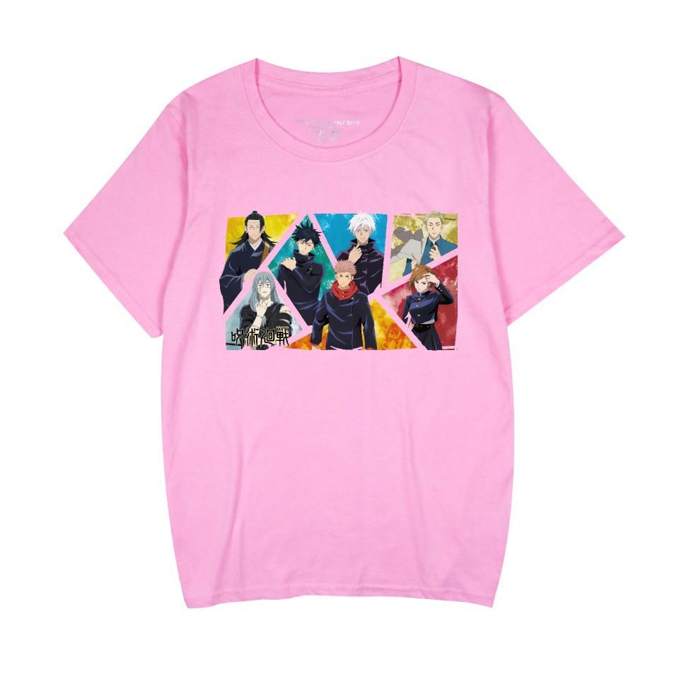 Jujutsu Kaisen Anime Women Men's T-shirts Graphic Shirt Cartoon Printed O-Neck Short Sleeves Fashion Streetwear