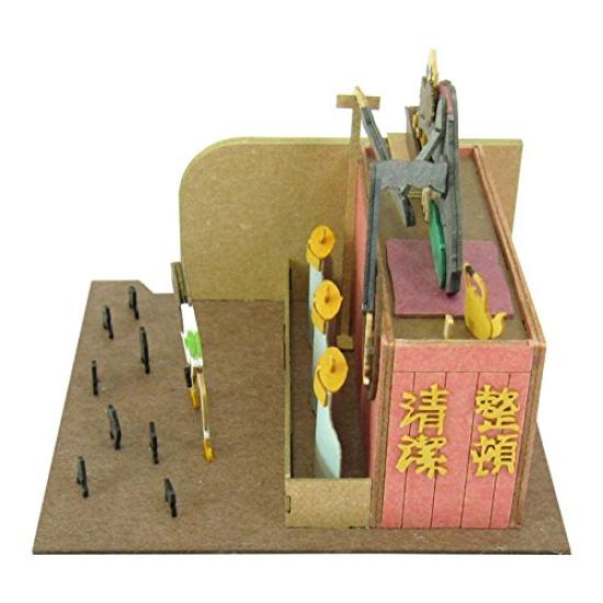 Sankei Studio Ghibli Mini Chihiros Reise Kamaji und Chihiro Papierbastelbogen Maßstabslos MP07-12