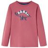 Children's Long-sleeved T-shirt Dark Red 92/104/116/128/140