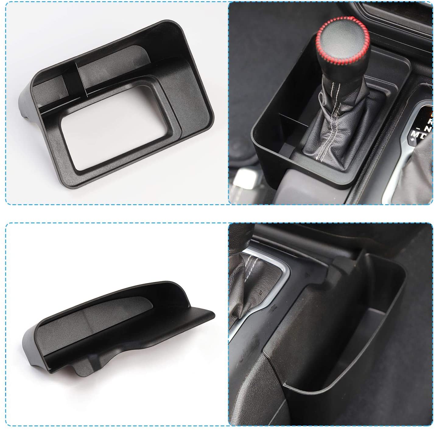 

Для Jeep Wrangler JL JLU Gladiator JT центральная консоль органайзер коробка для хранения рычага переключения передач консоль боковой карман консольный лоток 2018+ чёрный