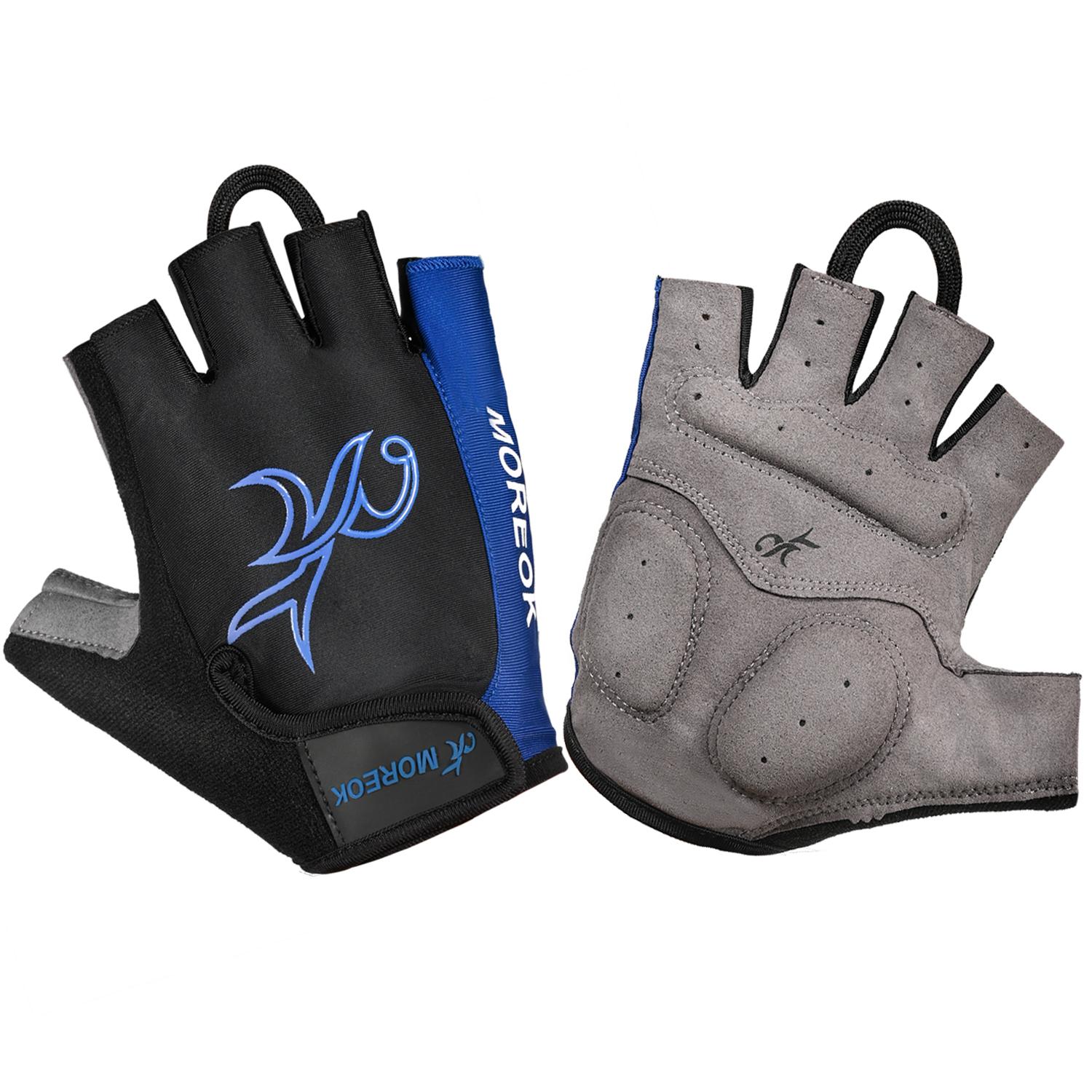 

Женские велосипедные перчатки с половиной пальца, дышащие противоударные велосипедные перчатки из лайкры, велосипедные перчатки для езды на горном велосипеде, мужские перчатки для спорта на открытом воздухе S синий