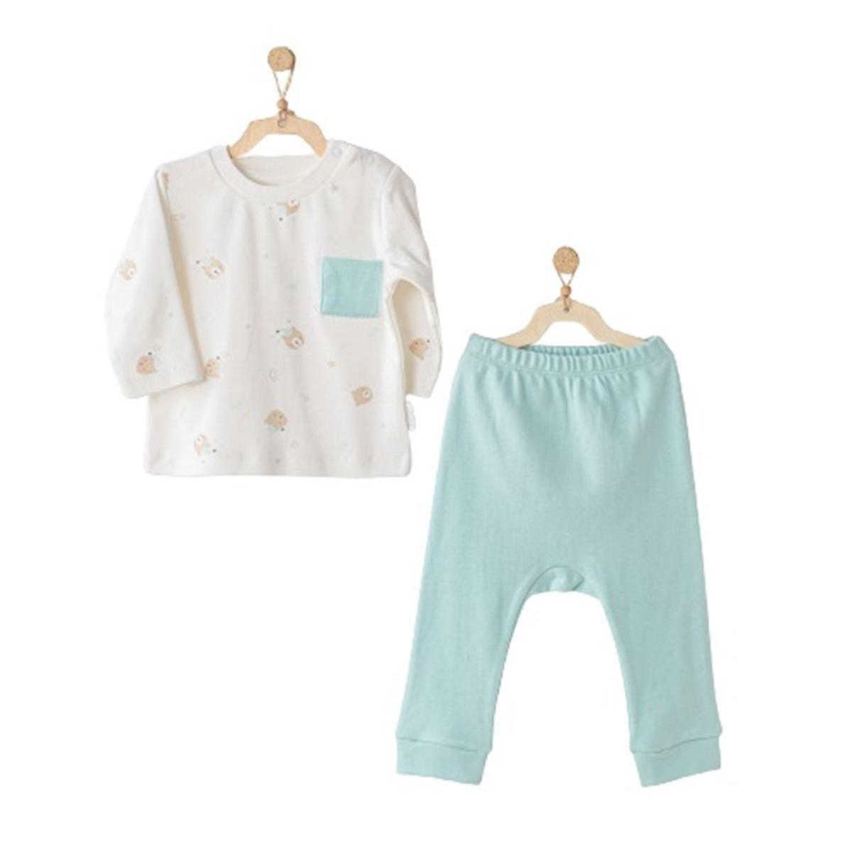 

Andywawa AC23503 Sleeping Baby 2 Pieces Baby Set Mint