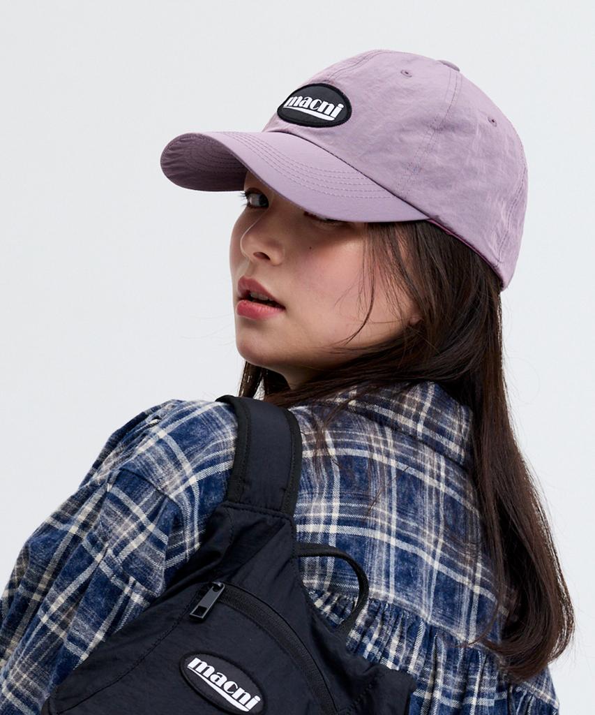 Makeuni Logo Patch Nylon Deep Cap Lavender