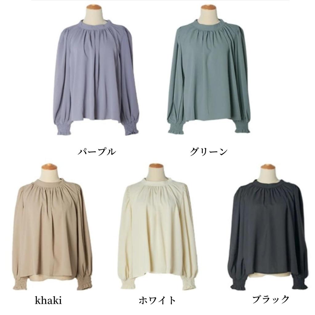 Blouse Shirt Top Puff Sleeve Spring Summer Autumn Round Neck Plus Sizes Cute Stylish Office Casual Commuting Adult Cute [JINJUDUO] Women's Long-Sleeve