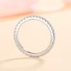 18k Plated 0.57ct Full Enternity Moissanite Ring Forn Women  S925 Sterling Silver Matching Diamond Band Wedding Jewelry