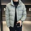 Men's Winter Thickened Down Jacket: Slim, Warm, Stand-up Collar, Stylish Korean Style.