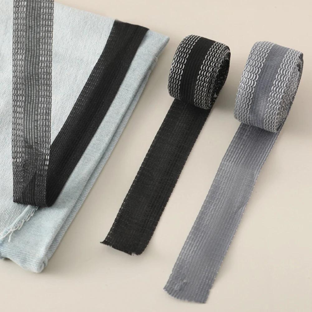 Pants Jeans Trousers Hem Repair Patch Self-Adhesive Sewing Tools Edge Shorten Stickers For Clothing Fabric Mouth