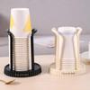 Paper Cup Dispenser Durable Space-Saving Inverted Mouthwash Cup Holder for Kitchen Bathroom Vanity Countertop