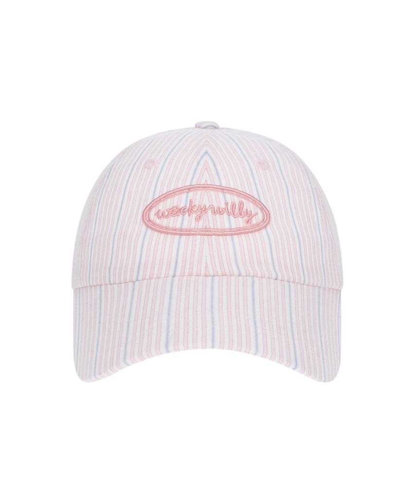 WACKY WILLY Women'S Striped Ball Cap Pink