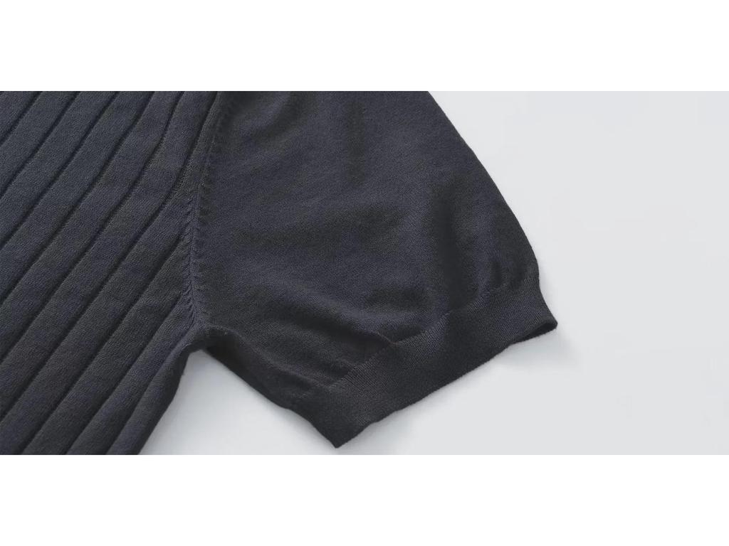 Polo cu mânecă scurtă pentru bărbați, la modă 2023, culoare uni