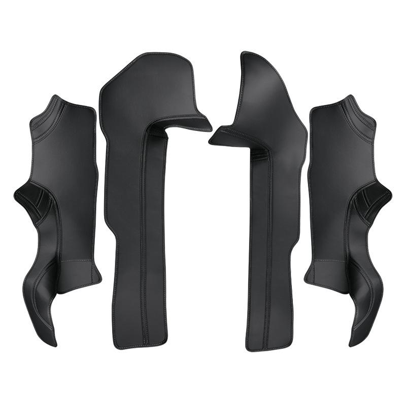 For Tesla Model 3 Highland Model Y Juniper PU Front Rear Door Sill Protection Strip Seat Anti-kick Pad Corner Guard Accessories