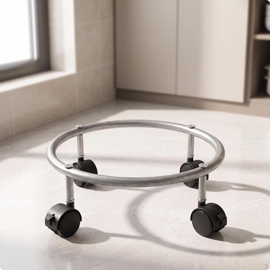 LowProfile Cylinder Stand with Wheels | Easy To Move, Gas Bottle Roller, for Kitchen