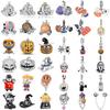 New Copper Charm Fit Original Bracelet Accessories Women Jewelry All Saints' Day Series Pumpkin Wagon Magic Hat