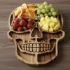 Halloween-Themed Wooden Charcuterie Board Spooky Meat Cheese Party Platter for Gourmet Food Serving