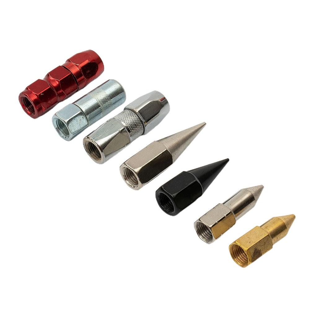 7pcs Grease Flat Nozzle  Nozzle Heavy Duty Grease Explosion-proof Nozzle