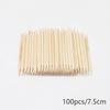 Nail Cuticle Pusher Orange Wood Sticks Nail Manicures Remover Wooden Design Nail Gel Polish Drawing Stick for Nail Art
