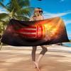 Monaco Football club Printed Microfiber Beach Towel, Soft And Absorbent, Quick-Dry, Ideal for Summer Travel, Beach Essential, Swimming Pool