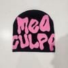 Hip Hop Trend Letter Knit Beanie - Unisex Wool Jacquard Hat