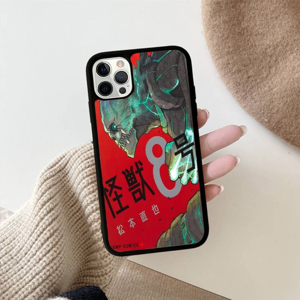 Klassische Anime K-kaiju No8 Handyhülle Für IPhone 17 16 15 14 13 Plus 12 11 Pro Max PC+TPU Hüllen Rückabdeckung