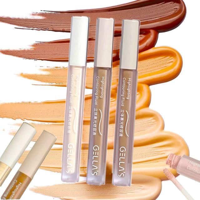 

GELLA S - Набор жидких хайлайтеров и контурирующих средств - Натуральный #Set B Natural skin