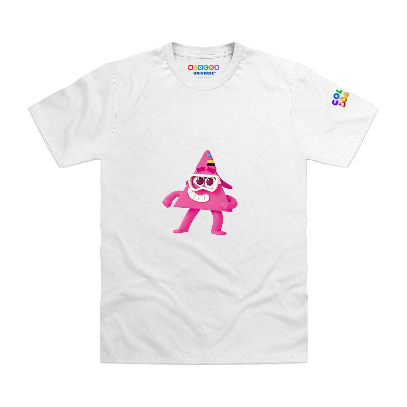 Officially Licensed Colourblocks - Colourblock Magenta Kids T-Shirt 160