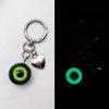 Fashion Funny Demon Eyeball Keychain Luminous Resin Bag Pendant Halloween Theme Heart Car Key Holder Gothic Fashion