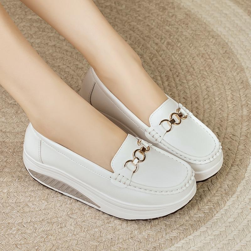 Women's 2025 Low-Cut Thick-Soled Woven Casual Shoes - Lightweight, Comfortable, Popular Model