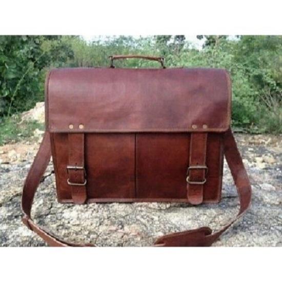 

Сумка кожаная билли Натуральная Винтажная Коричневая Сумка-мессенджер На плечо Для ноутбука Портфель 16 x 12 x5 in