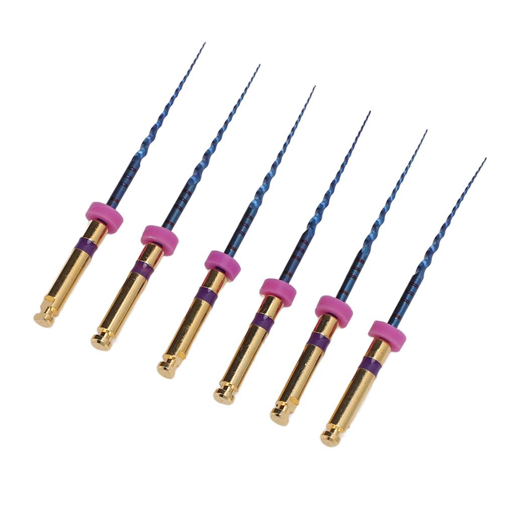 6ks S1 Endodontický pilník set Elastický Velký Zkosený Kovový Endo Kanálkový pilník pro Kliniku Nemocnici 0.98in