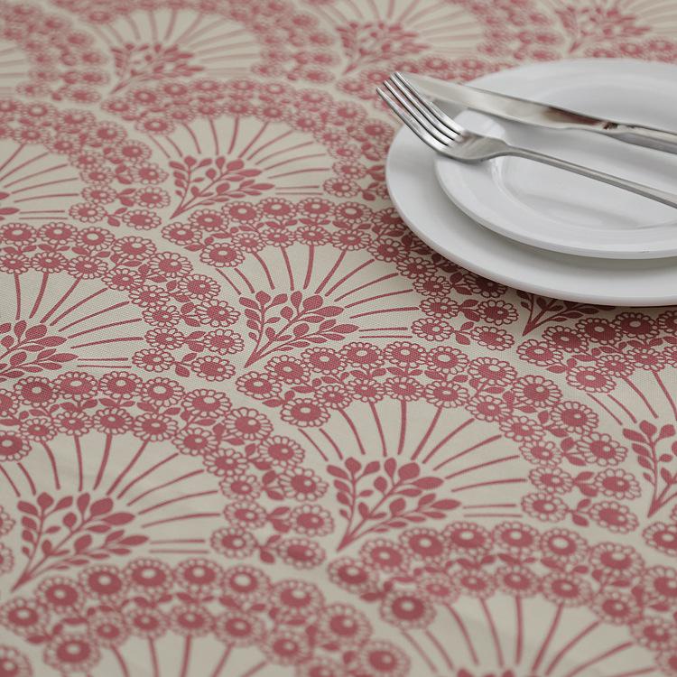 Modern Simple Cotton Double Warp And Double Weft Thickened Canvas, Leaf Flower Coffee Table Tablecloth Dining Table Cloth
