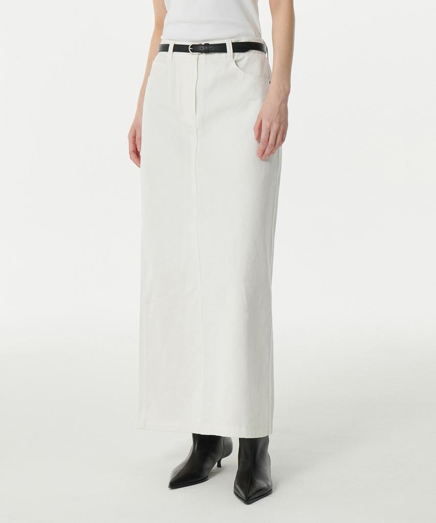 Musinsa Standard Woman Women'S Cp Maxi Skirt [White]