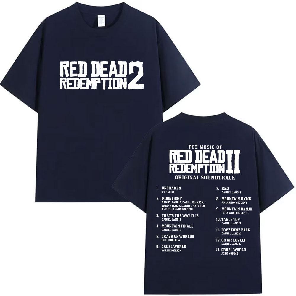 Tricoul grafic Red Dead Redemption 2 pentru bărbați și femei este un bestseller în vara 2025. Top de vară cu imprimeu, 100% bumbac pur