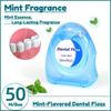 Dental 50m Roll Flosser Portable Toothpick Oral Hygiene Cleaning High Tension Floss Practical Health Mouth