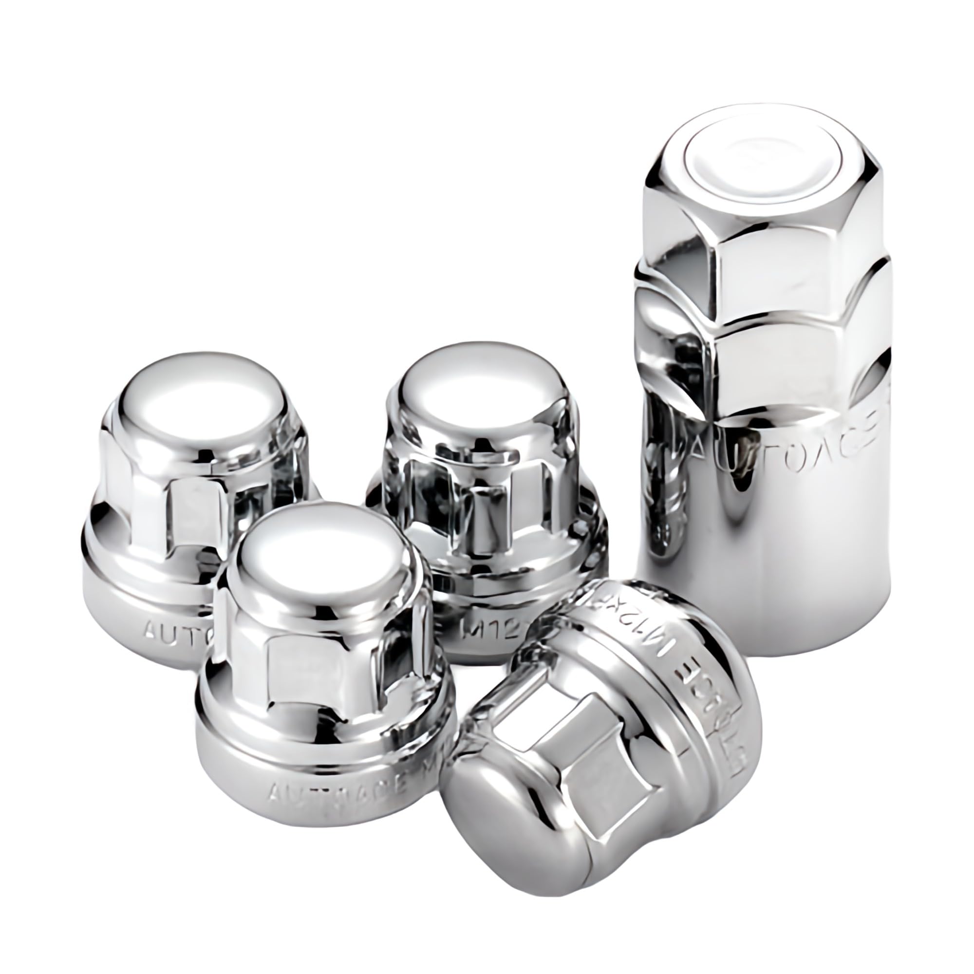 

Honda Genuine Type Wheel Short Lock Chrome Spherical Full Set Nuts, Plated, Seat,