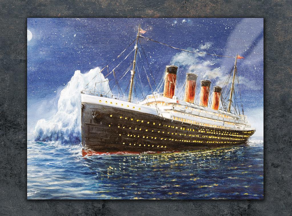 SZKLANA DESKA DO KROJENIA 40x30 TITANIC