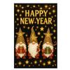 New Year's Decoration Of Garden Atmosphere With Garden Flags
